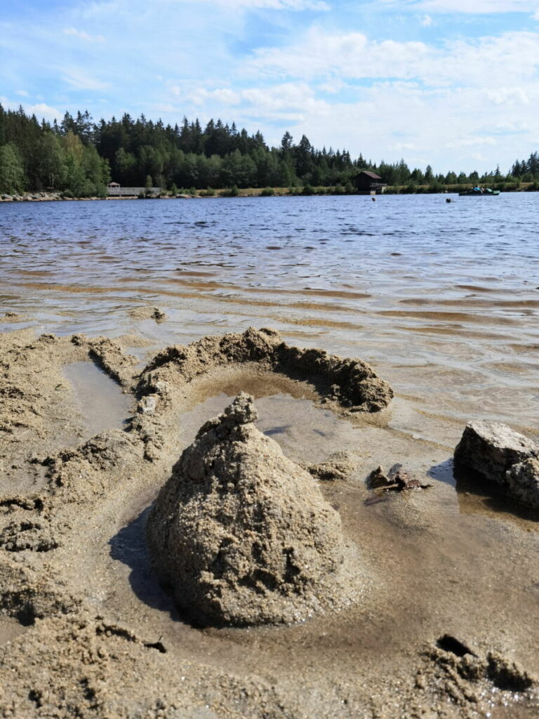 Ein Sandstrand im Fichtelgebirge - hier findest du ihn