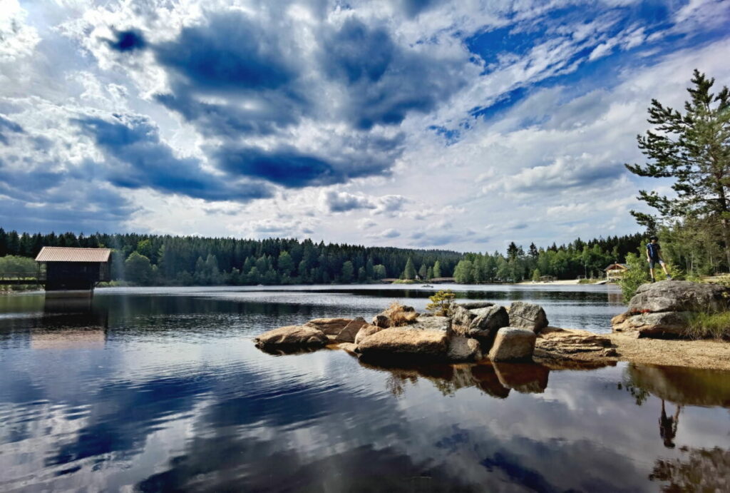 Wanderung Fichtelsee in Bayern - mit dem Flair der skandinavischen Fjorde 