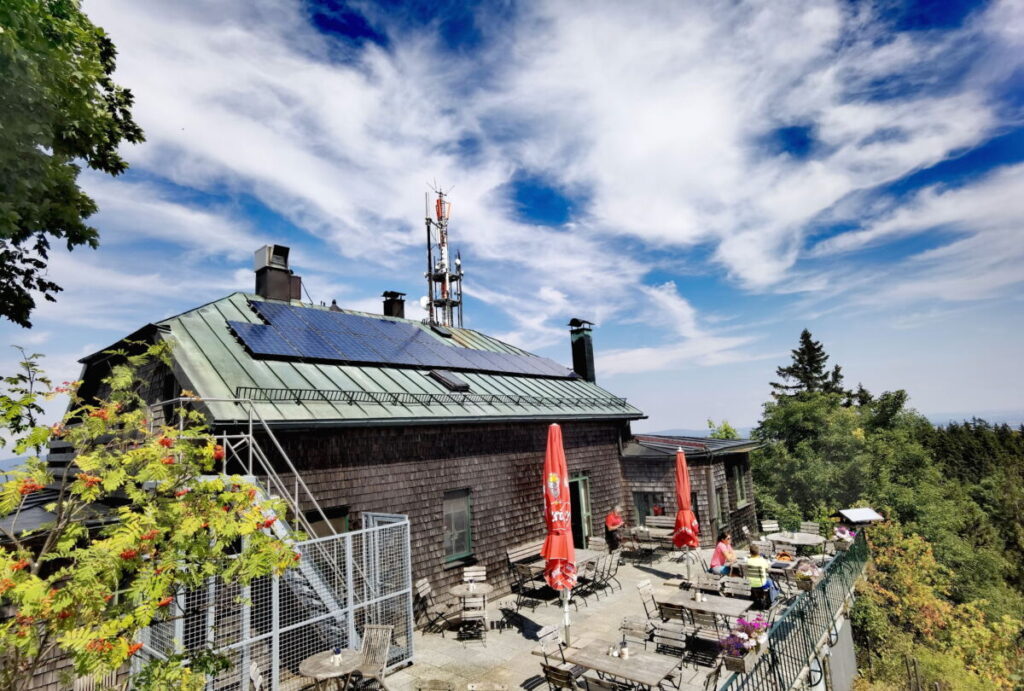 Das Kösseinehaus beim Gipfel